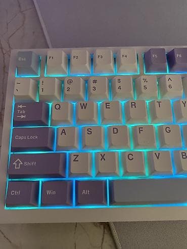 aoc 24: Клавиатура, Ajazz, Механическая, Bluetooth, Проводное подключение, Размер: 75% — 2