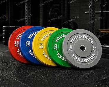 Спорт и отдых: Олимпийские бамперные блины YOUSTEEL - Профессиональное качество — 2