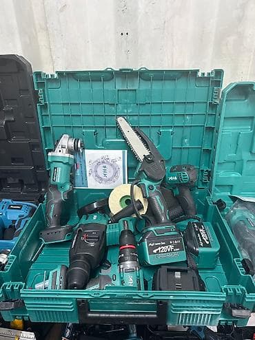 5в1 Набор инструментов профессиональный Перфоратор болгарка пила at lalafo.kg 5в1 Набор инструментов профессиональный Перфоратор болгарка пила