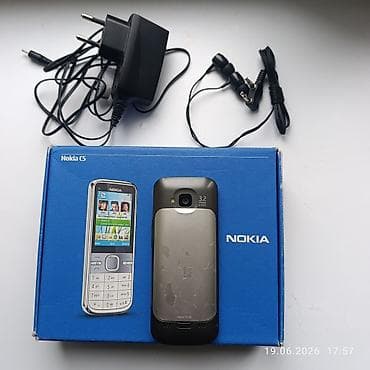нока: Nokia C5, Б/у, цвет - Серый — 1