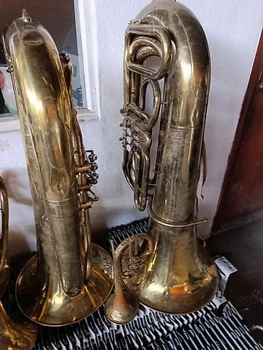 Барабаны: Коллекция духовых музыкальных инструментов + большой барабан Состав — 7