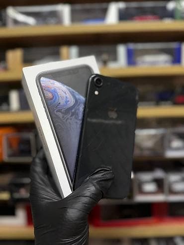 10 iphone: IPhone Xr, Б/у, 128 ГБ, Черный, Коробка, 77 % — 1