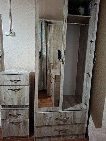 контейнер термо: Спальный гарнитур, Двуспальная кровать, ДСП, цвет - Серый — 2