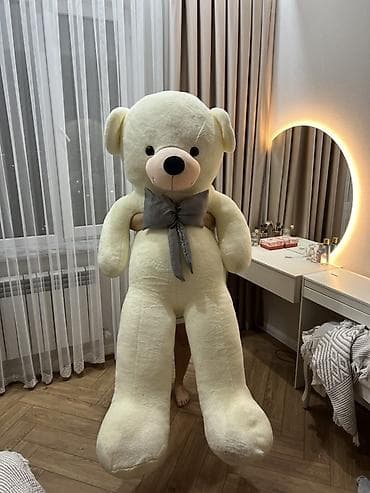 тедди камзир: Большой плюшевый медведь-гигант цвета айвори (2метра). Классическая — 1