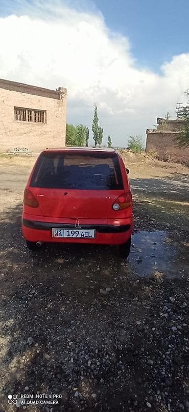 Daewoo Matiz: 1998 г., 0.8 л, Кол менен иштөөчү, Бензин, Хетчбек — 1
