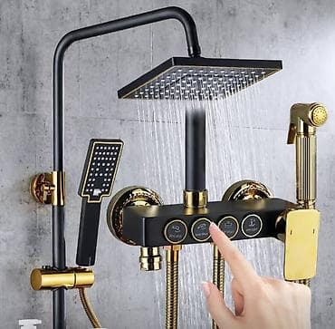 Душевые наборы: Матовое, Черный — 1