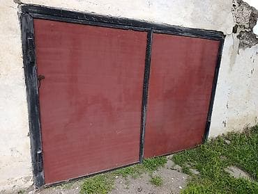 светлый брама: Металлические распашные гаражные ворота - Материал: сталь. - — 1