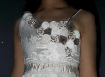 платье дордой: Детское платье, цвет - Серый, Б/у — 5