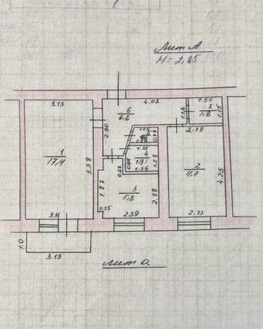 цены на однокомнатные квартиры в бишкеке: 2 комнаты, 46 м², Индивидуалка, 3 этаж, Евроремонт — 11