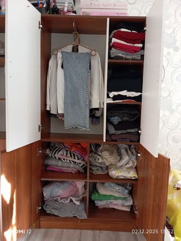 дешевые шкафы для одежды: Шкаф для одежды, Прямой, ЛДСП — 3