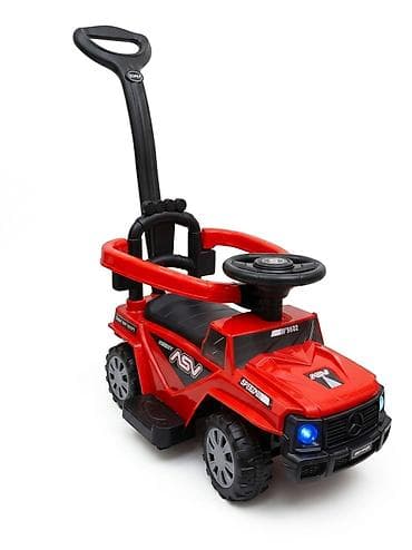 fly ufo: Толокар-каталка для детей с ручкой-толкателем - Яркий внедорожный — 2