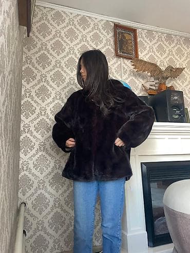 эко шубы бишкек: Шуба, Короткая модель, С капюшоном, L — 1