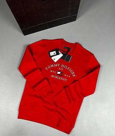 фитнес одежды: Свитшот Tommy Hilfiger с фирменной вышивкой - Классический крой — 6