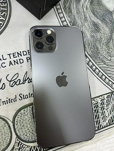 iphone 16 pro max: IPhone 12 Pro, Б/у, 256 ГБ, Графит, Коробка, 79 % — 3