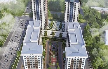 14: 1 комната, 44 м², Азия Молл Элитка, 12 этаж, ПСО (под самоотделку) — 2