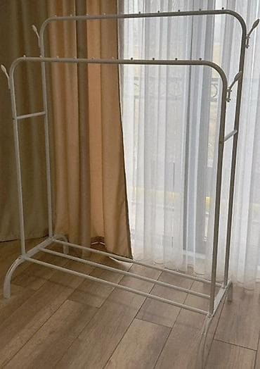 обувные шкафы и вешалки: Напольная вешалка-органайзер Multipurpose Hanger - Тип: двухъярусная — 1