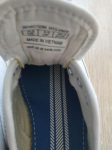кеды ролики: Белые женские кеды Keds - Модель: WH45750M (ярлык на язычке) - — 3