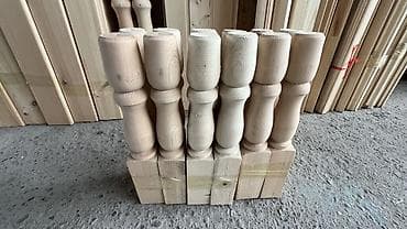 Ножки для мебели, Для стола, Дерево