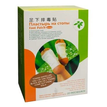 детокс пластр: 1 упаковке 24 шт пластырей (10 пар) - это 1 полный курс В настоящее — 2