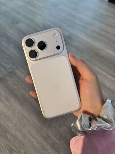 кулер ош: IPhone 17 Pro, Новый, 256 ГБ, Белый, Защитное стекло, 100 % — 1