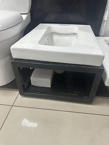 Напольный унитаз-туалет «сортир» (турецкий/сквот-тип), керамический