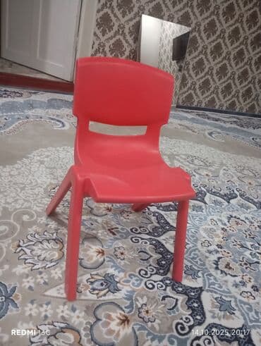 мягкое кресло мешок: Детский стул, Пластик, цвет - Красный — 1