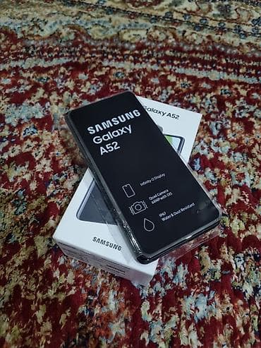 Samsung Galaxy A52, Б/у, 128 ГБ, цвет - Черный, 2 SIM