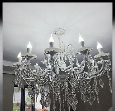 Люстры: Люстры и потолочный светильник 1) Классическая хрустальная люстра - — 4