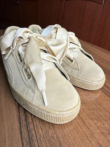 puma 36: Кеды Puma Suede Heart из натуральной замши Размер EU 39,5 / UK 6 / US — 1