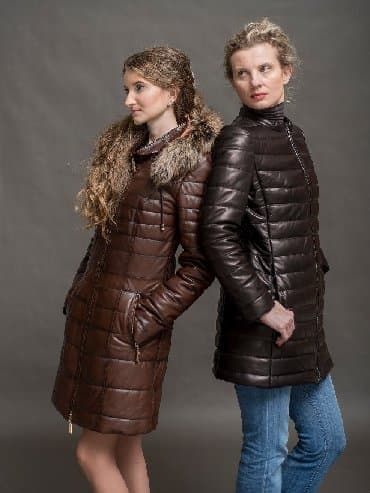 Киреге берилүүчү кийимдер: Стильный кожаный пуховик производства Турция поможет выглядеть — 1