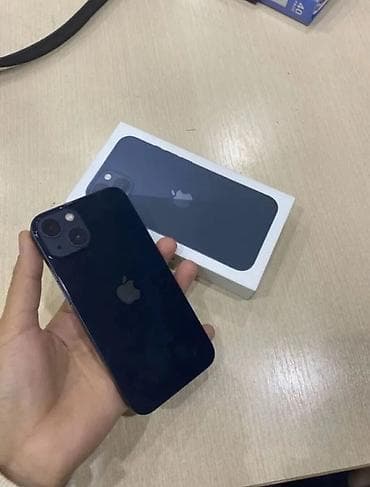 note 9 s: IPhone 13, Б/у, 128 ГБ, Blue Titanium, Зарядное устройство, Защитное стекло, Кабель, 77 % — 1