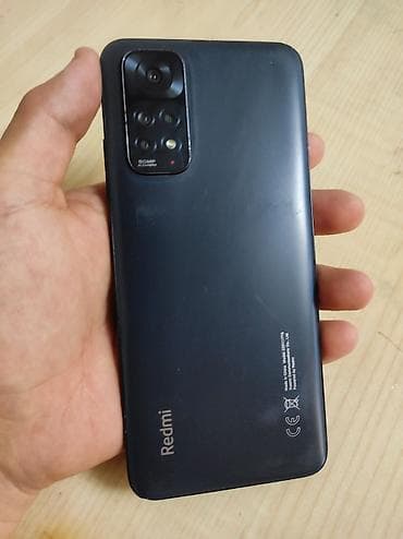 aphone 14 pro max: Redmi, Redmi Note 11, Б/у, 128 ГБ, цвет - Черный, 2 SIM — 1