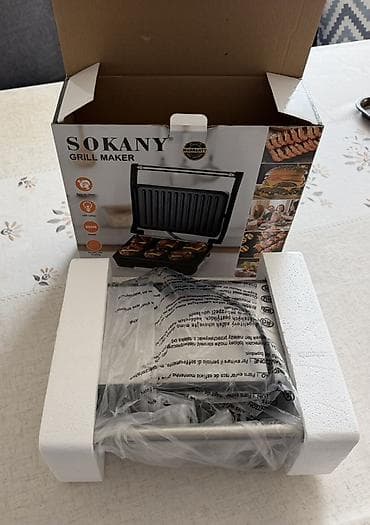 type s: Электрический гриль Sokany SK‑223 - Мощность: 850 Вт - Двусторонний — 3