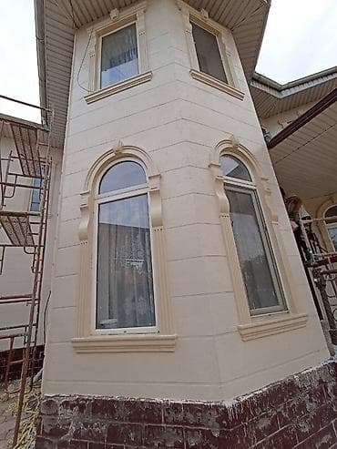 Услуги по строительству и ремонту: Услуги декоративной отделки фасадов «под травертин» - — 4