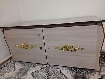 Тумба для вещей и одежды, Без зеркала, ЛДСП, цвет - Бежевый