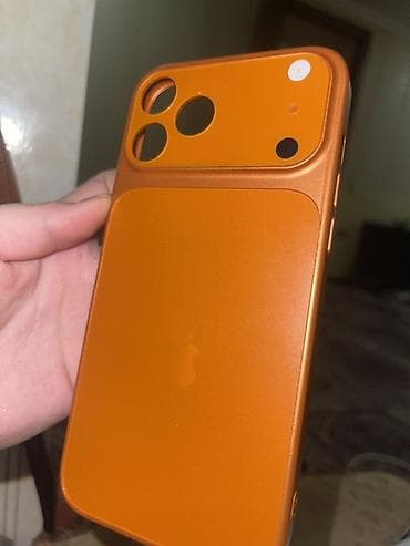 чехлы xr: Чехол для iPhone 13про мах цвет: оранжевый (матовый металлик) - — 1