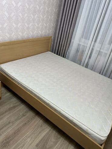 угловые прикроватные тумбочки: Спальный гарнитур, Б/у, Шкаф, ДСП, Самовывоз, Платная доставка, цвет - Бежевый — 5