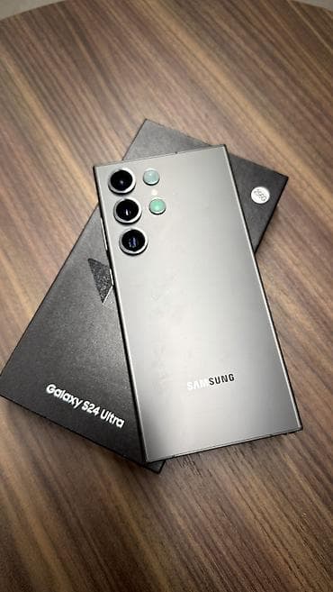 Samsung Galaxy S24 Ultra, Б/у, 256 ГБ, цвет - Черный, 2 SIM