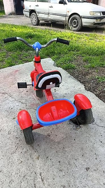 трехколесный взрослый велосипед: Детский трёхколёсный велосипед Super Trike - Яркий красный цвет — 3