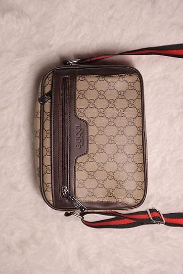 Сумки: Классическая сумка, Gucci, Материал: Комбинированный материал, Винтажный стиль, Водонепроницаемость, Застежка на молнии, Мужские, Новый — 9