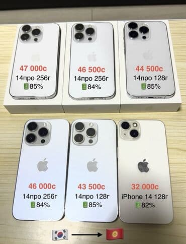 realme 10 pro цена в бишкеке: IPhone 14 Pro, Б/у, Серебристый — 1