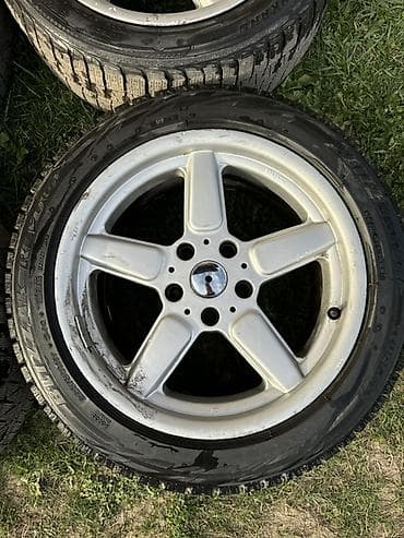 задний м бампер е60: Колеса в сборе 225 / 50 / R 17, Зима, Б/у, Комплект, Легковые, Литые, отверстий - 5 — 7