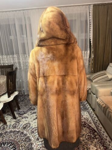 цены на мутоновые шубы в бишкеке: Шуба, Норка, По колено, С капюшоном, XL — 3