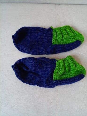 сиреневый: Вязаные следки/носочки ручной работы. - Мягкие и тёплые, связаны — 6