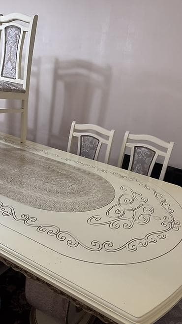 coffee table: Стол и стул для зала, цвет - Бежевый — 1