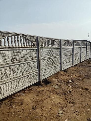 солома саман: Бетонные секционные заборы из еврозаборных панелей - Секции из — 2