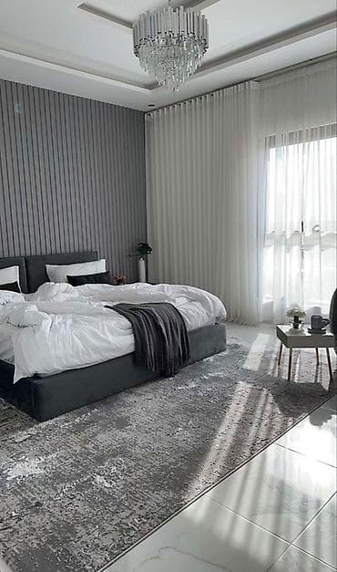 Спальные гарнитуры: Спальный гарнитур, Двуспальная кровать, Металл, цвет - Серый — 1