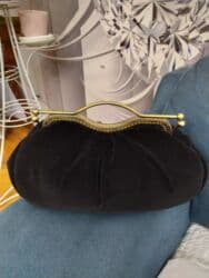 купить мужской клатч из натуральной кожи ручной работы: Продаю бархатный редикюль сумочку, новая, черного цвета размер 30×15 — 23