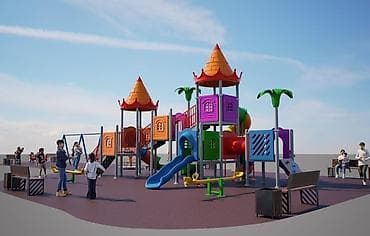 детские игровые площадки: Детская площадка Для улицы — 3