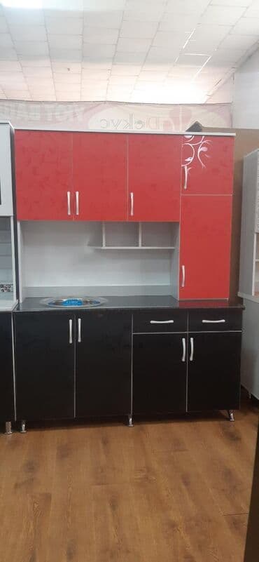 буфет для кухни: Буйрутма эмеректер, Идиштер сакталуучу шкаф, Ашкана гарнитурасы — 5